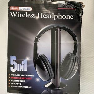 Wireless TV headphones hearing disabled NWB